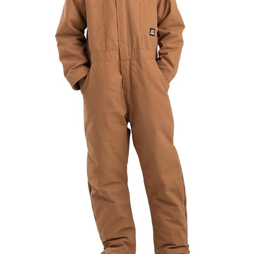 Youth L BERNE Brown Insulated Coverall